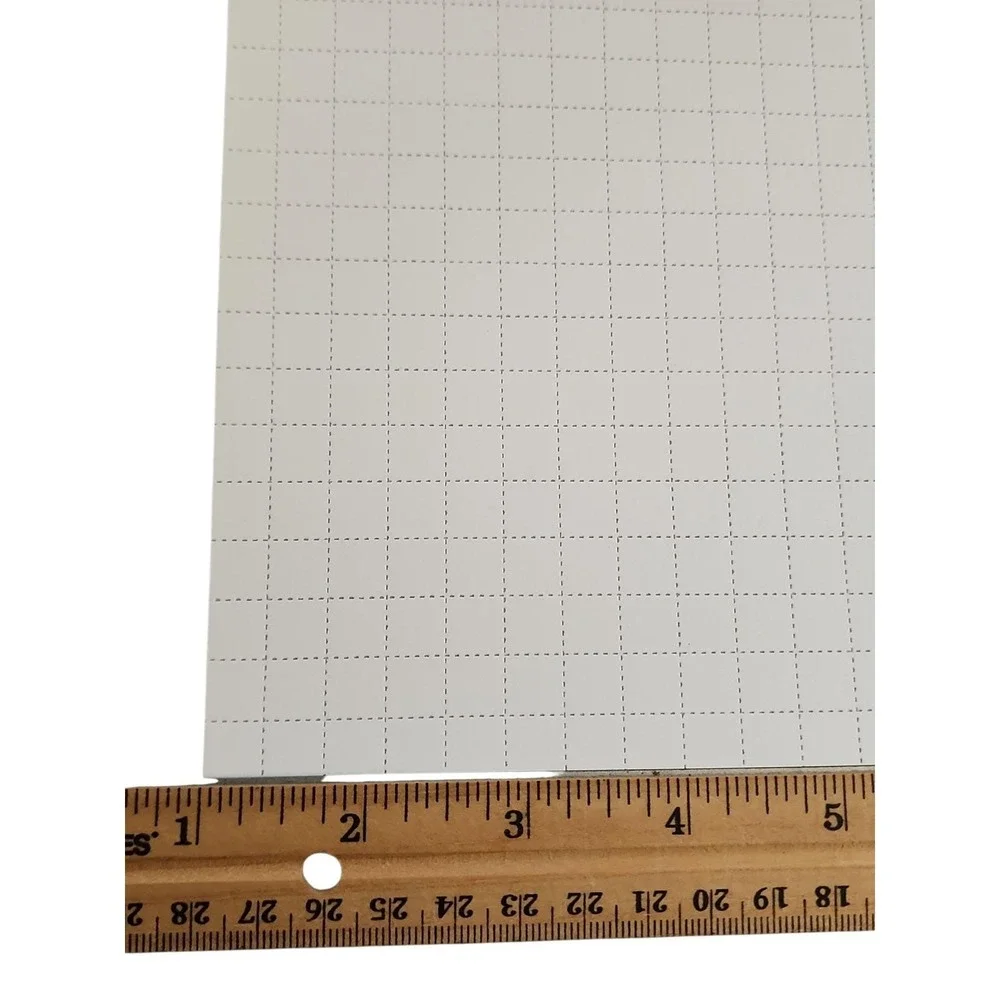 25 Blank Blotter Art sheets blank perforated #80  400 3/8‎ inch large  squares